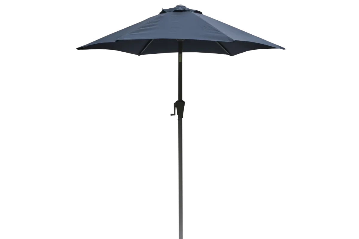 Frida ensfarvet parasol med hejs og knæk Ø160 / Ø200 cm - Billede 2