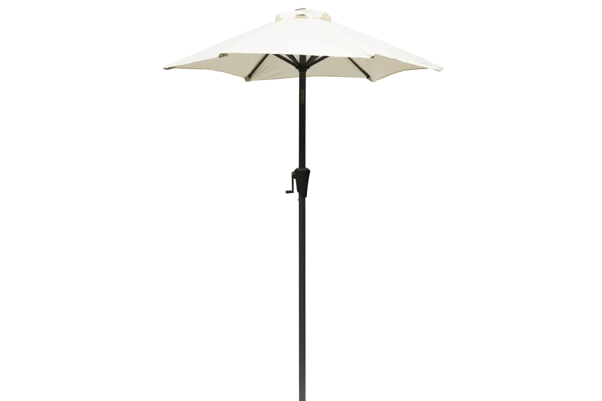 Frida ensfarvet parasol med hejs og knæk Ø160 / Ø200 cm - Billede 6