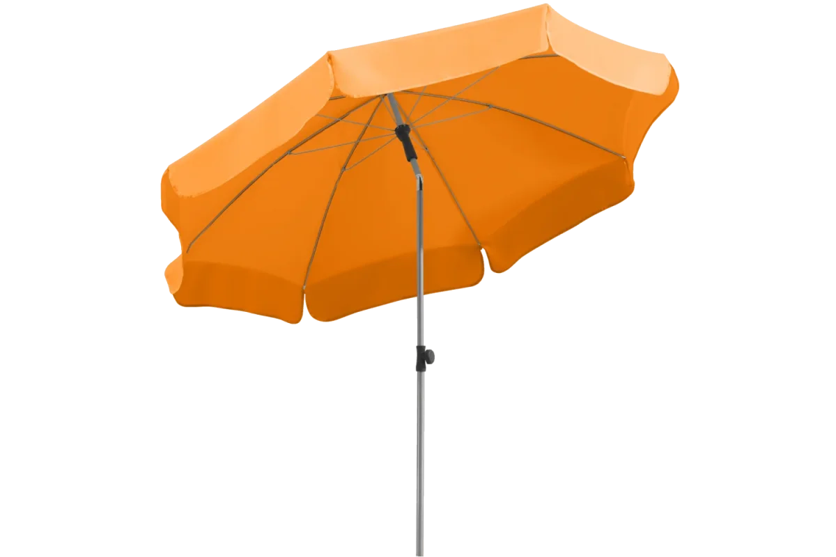 Locarno ensfarvet parasol med knæk Ø150 cm - Billede 5