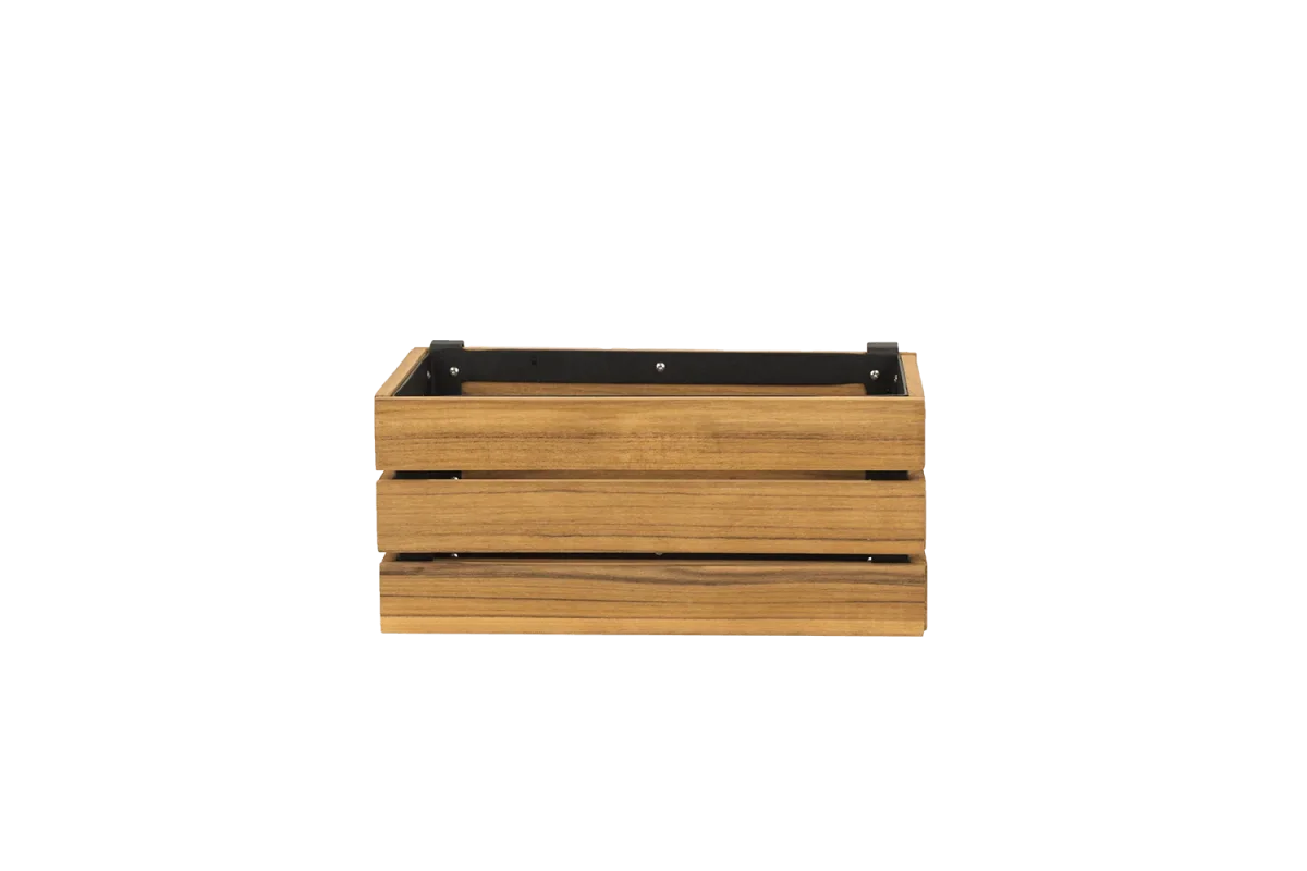 Mille teak plantekasse til gitter 30 x 17 cm - Billede 4