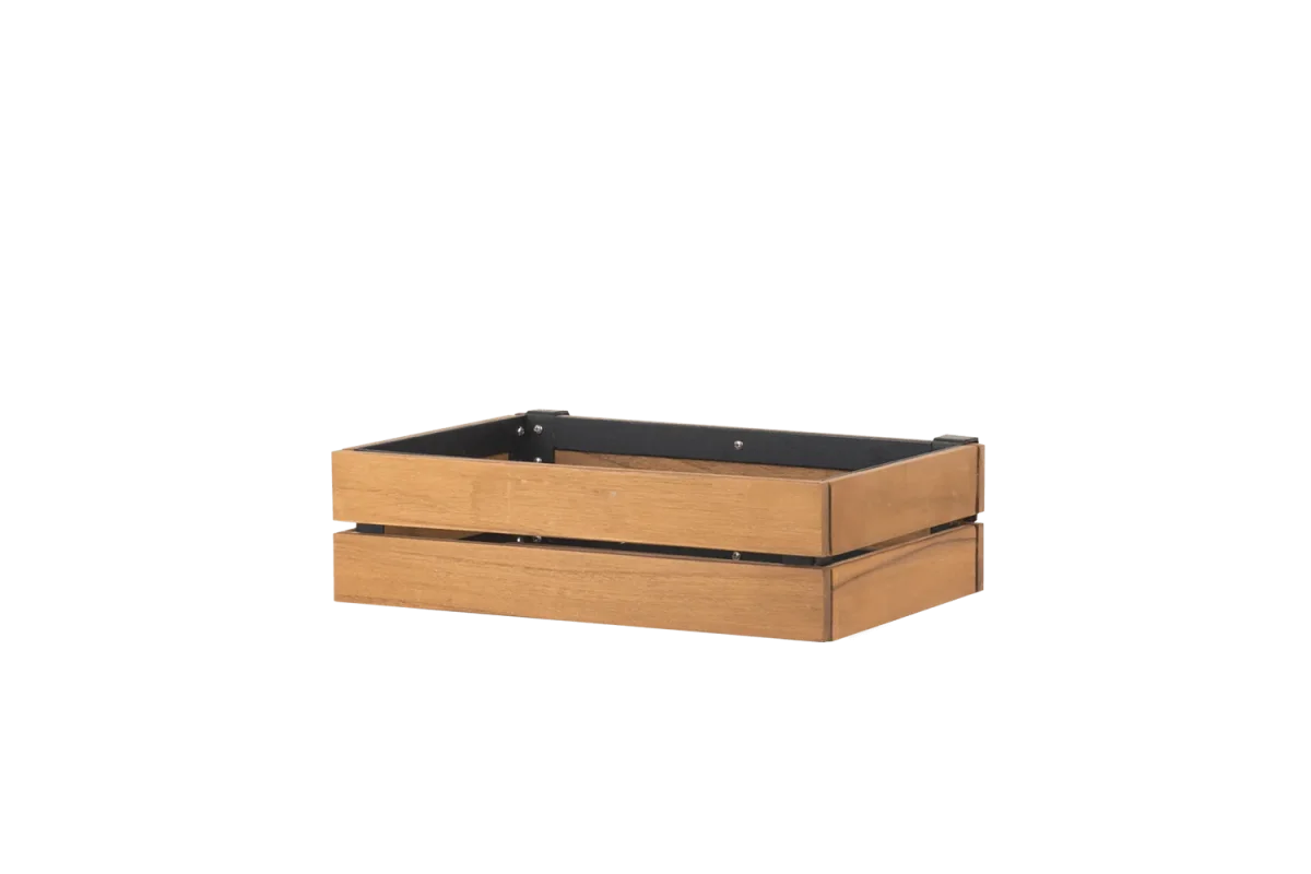 Mille teak plantekasse til gitter 30 x 21 cm