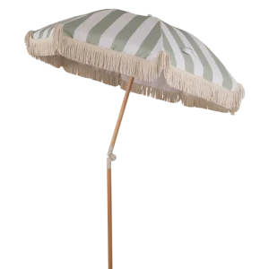 Stine stribet parasol med knæk Ø155 / Ø180 cm