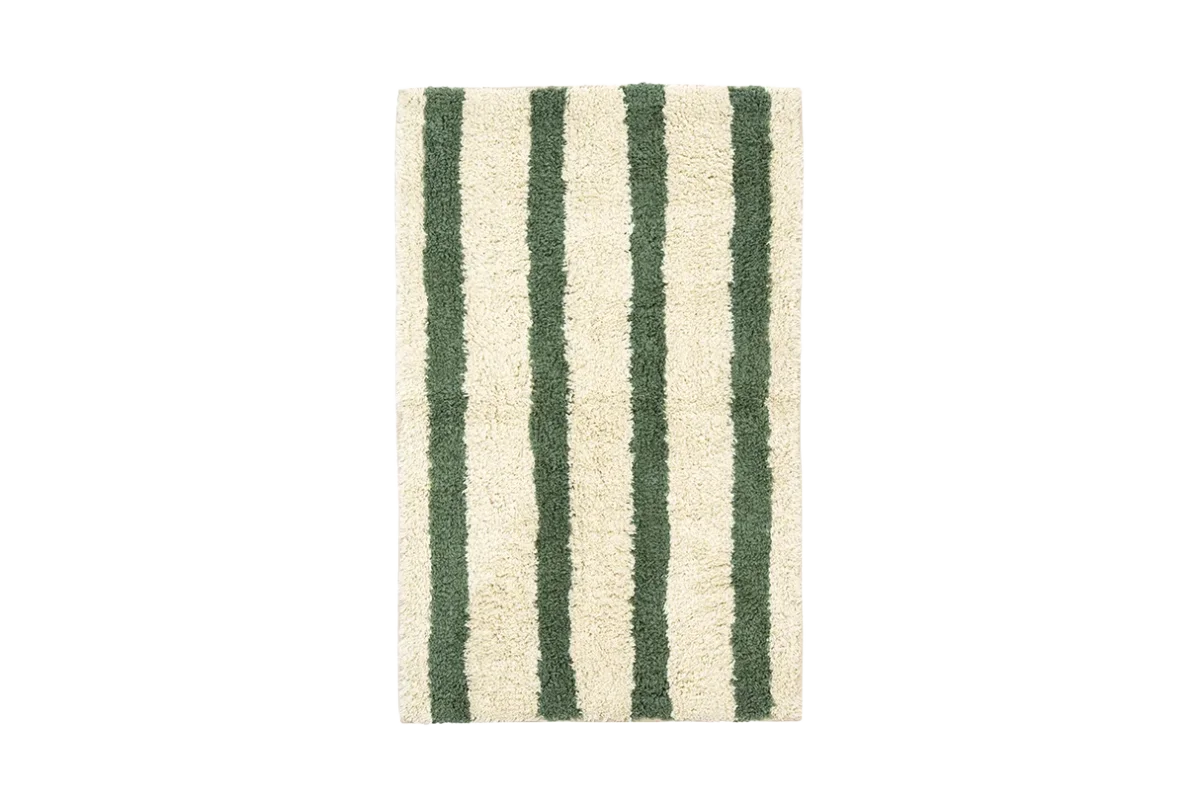 Stribet tuftet bademåtte 50 x 80 cm - Billede 2