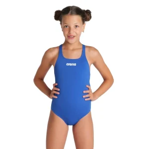 GIRL'S TEAM SWIMSUIT SWIM PRO SOLID ROYAL-WHITE