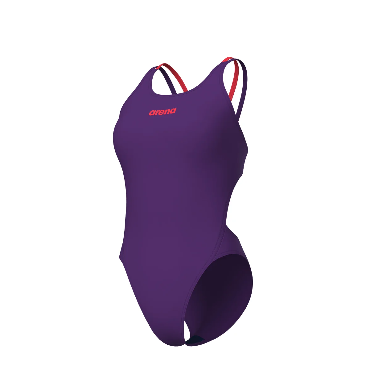 WOMEN'S ARENA SWIMSUIT TECH MULTI SOLID PLUM - Billede 7