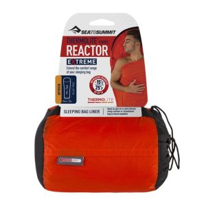 Lagenpose – Sea to Summit Reactor Extreme – Thermolite Mummy liner – Rød