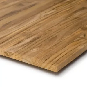 Møbelplade af teaktræ 18 mm overalt