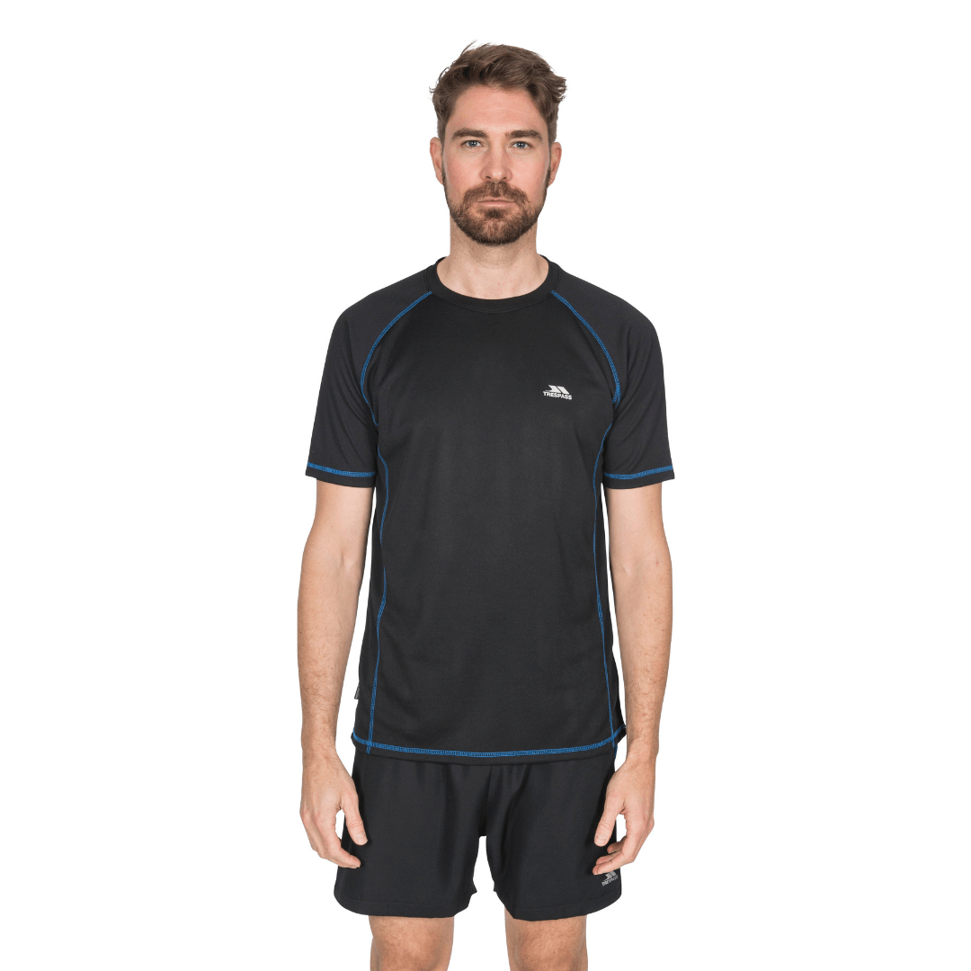 T-shirt til mænd – Trespass Albert – Sort - Billede 4